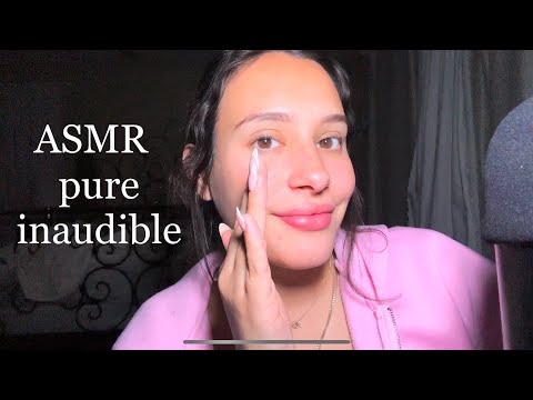 ASMR Inaudible Whispering For Sleep (Mouth Sounds, Hand Sounds)