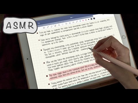 ASMR - 📓JUST iPad Writing Sounds / 🖊Pencil Sounds - NO talking