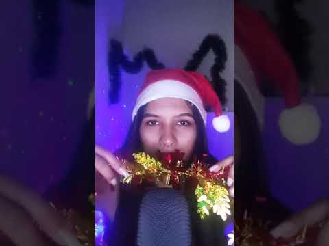 Asmr gatilhos de natal 🎅🏻🎄 #asmrshorts #shorts