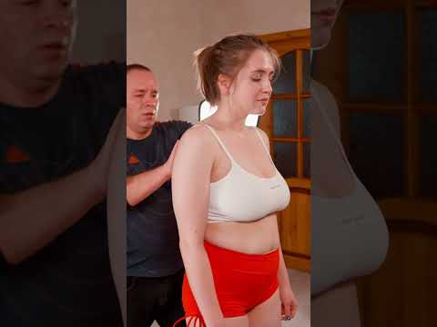 Deep stretching and chiropractic adjustment for Alina #stretching
