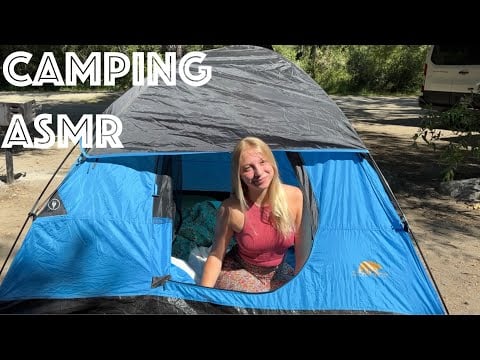 ASMR While Camping by a River ⛺️🌲