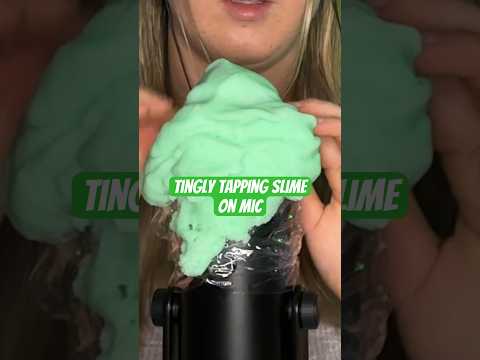 Tapping and Scratching Slime 💚High Sensitivity💚 #asmr #slime #slimeasmr