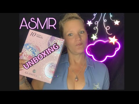 [ASMR] german/deutsch Unboxing Glossy Box August - whispering • Sounds to trigger your tingles •talk