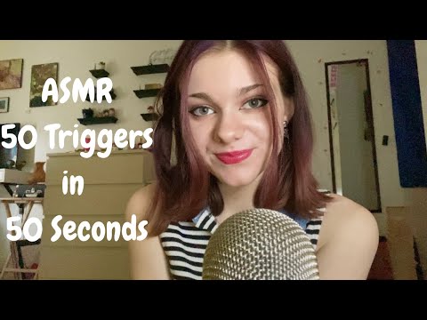 ASMR | 50 Triggers in 50 Seconds + Thank You For 5k 💘🥳