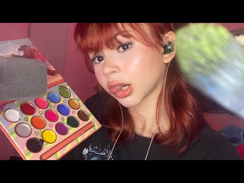 ASMR SPIT PAINTING COM MAQUIAGEM