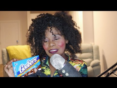 GOOBERS MILK CHOCOLATE DRY ROASTED PEANUTS ASMR EATING SOUNDS