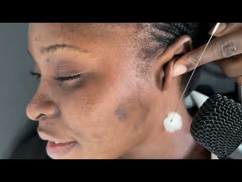 ear cleaning challenge new video, asmr sleep tingles ear cleaning, gum chewing and soft whispers