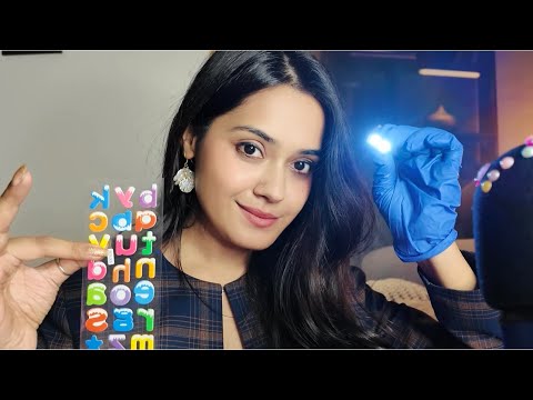 ASMR - eye test and cleaning 🤨💤