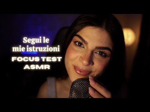 ASMR Segui Le Mie Istruzioni Per Dormire Subito | FOCUST TEST