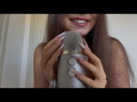My 34th ASMR video | mic scratching + close clicky whispering