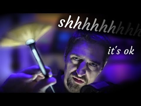 ASMR Dark Comforting Face Brushing #Binaural #SleepAid #Relaxing