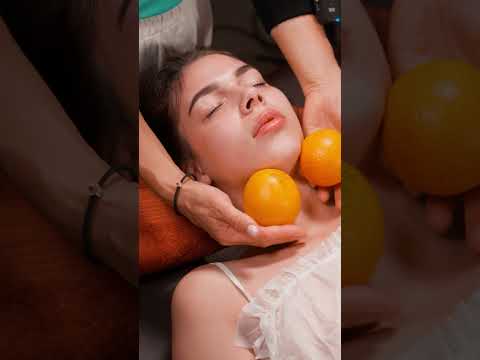 Lisa and orange relaxation: ASMR massage