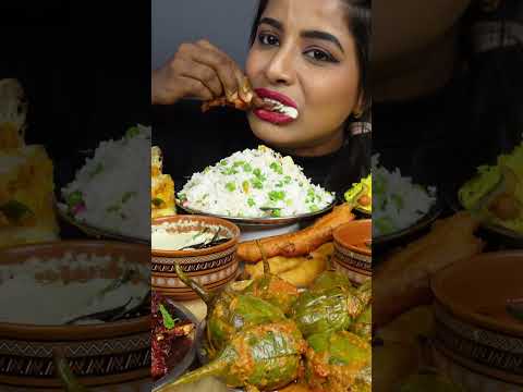 Eating Crispy Aloo Masala Dosa,Ghee Egg Dosa,Lemon Fried Rice South Indian Food ASMR Eating Video