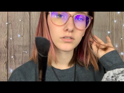 ASMR// Toxic Friend Does your Makeup and grwm// Personal Attention+ gum chewing+ tapping