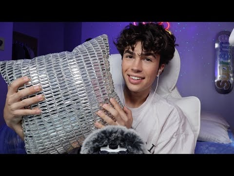 ASMR- Tapping & Scratching on The Worlds Tingliest Pillow 🪩(No Talking)