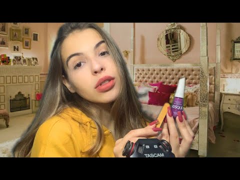 ASMR AMIGA MALVADA FAZENDO SUAS UNHAS 💅🏻