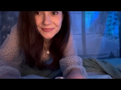 ASMR Tuck You in Bed & Full Body Massage POV + Pillow Blanket Sounds (english/german) 