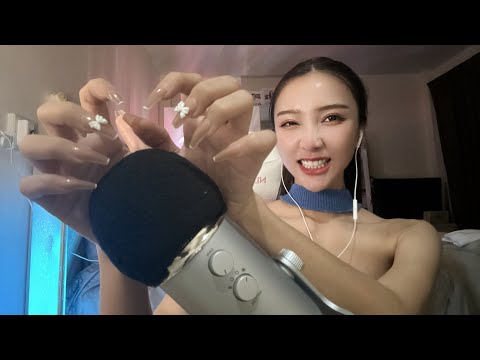 ASMR MIC SCRATCHING  เกาไมค์ ถูไมค์ (ไม่พูด) ฟินในหู 😴😴😴