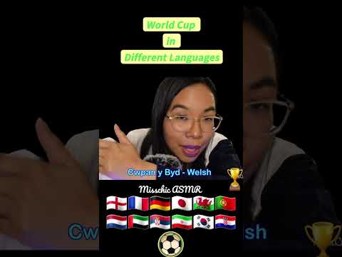 ASMR World Cup in Different Languages - Whispering, Fast Tapping 🏆 #fastasmr #soccer #asmrsoccer