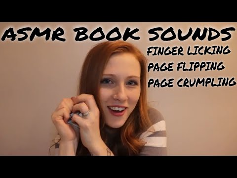 ASMR Page Sounds, ASMR Page Ripping, ASMR Finger Licking, ASMR Book Sounds, ASMR Page Flipping