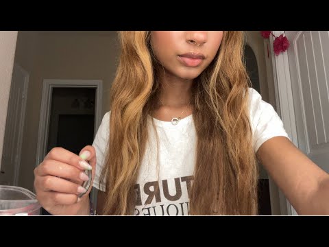 Makeup product tapping + whispered details