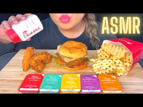 ASMR CHICK-FIL-A MUKBANG | COLLAB WITH @SongbyrdASMR (EATING SOUNDS)