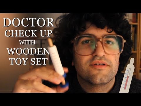 [ASMR] Doctor Check Up With Wooden Toy Set