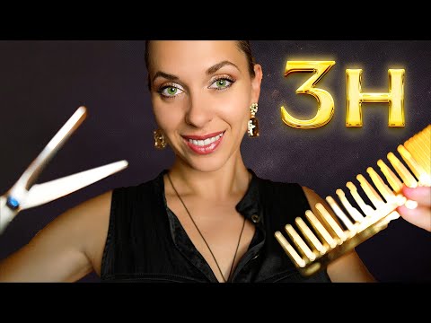 ASMR 3 Hours 💈 Sleep Inducing Barbershop Haircut, Shave, Massage Roleplay