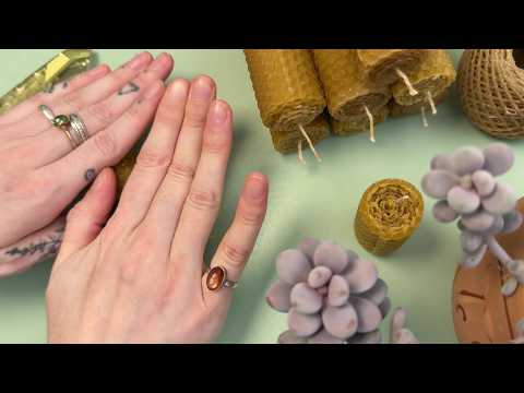 🌜🫧🍯ASMR Rolling Beeswax Candles as Extras for Your Orders🍯🫧🌛NO MID-ROLL ADS OR TALKING