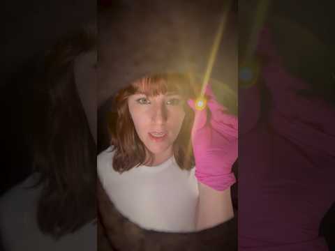 ASMR Tunnel Vision Eye Exam | light triggers #asmrshort