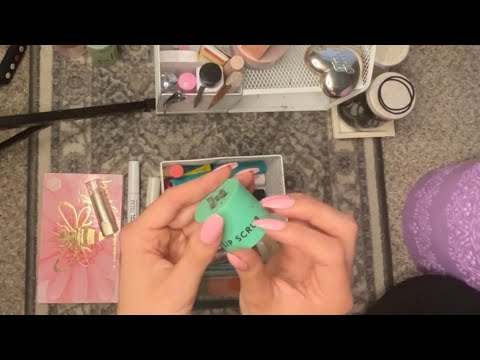 ASMR - organizing my makeup 💄✨ (lofi, soft spoken)