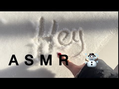 [LOFI ASMR] Outside triggers in the snow ❄️☃️