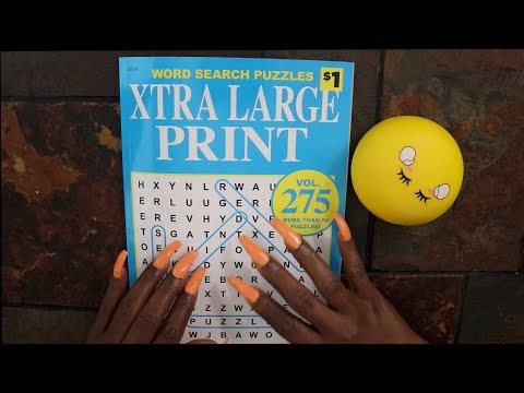 WORD SEARCH ASMR XTRA LARGE PRINT ZODIAC , TRICK OR TREAT , SLEEPING SQUISHY