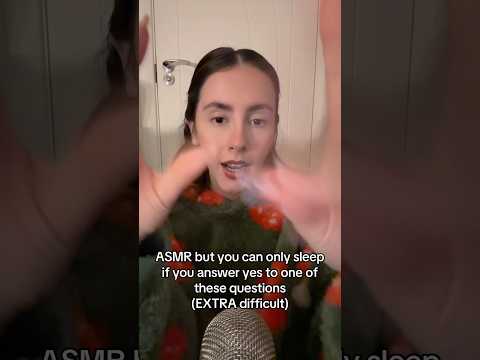 ASMR- If the answer is yes you can sleep (super specific edition) #asmr #fastasmr #sleep #whisper
