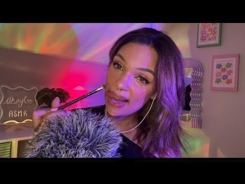 ASMR Spit Painting your face with a brush