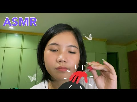 ASMR | Tingly VISUAL Trigger with a Scratcher | Mouth Sounds & Trigger Words