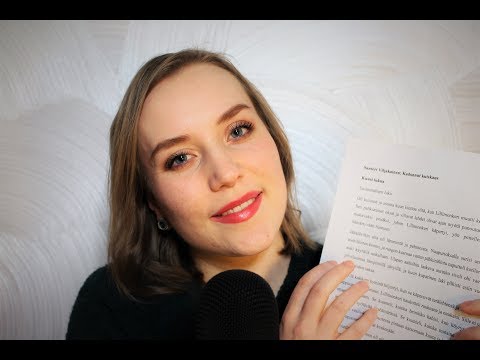 ASMR SUOMI 🤫  Kadonnut Kuiskaus (Reading in Finnish)