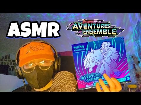 ASMR Français • OUVERTURE ETB AVENTURE ENSEMBLE POKEMON pour te DÉTENDRE 😴💤