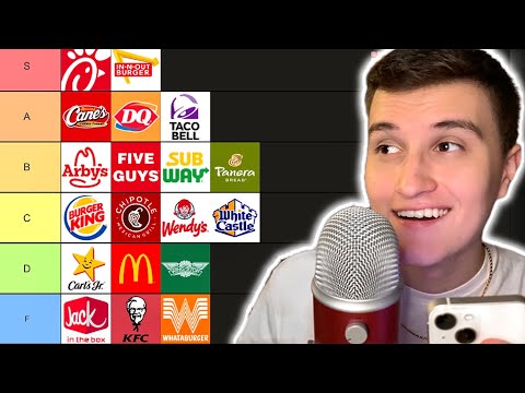 ASMR | Ultimate Fast Food Tier List 🍟💤 (whisper ramble)