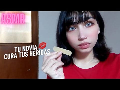 ASMR| tu novia te cuida y cura tus heridas (Roleplay)