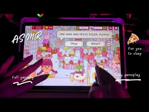 ASMR Lets Play Good Pizza Great Pizza while yapping for you to Sleep🍕Relaxing Whispering #asmr#gpgp 
