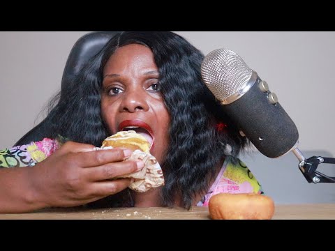Pumpkin Muffin Dunkin Donuts ASMR Eating Sounds