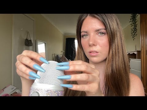 ASMR | Mic scratching with LONG nails | *Fast and aggressive*