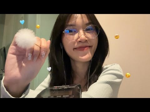 ASMR Ear Cleaning with Ear Wax Cloud Slime ✨☁️ |  ASMR ทำความสะอาดหู