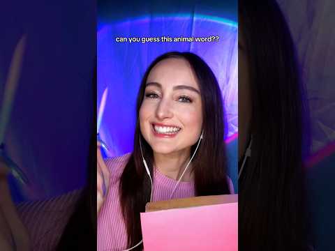 can you guess the animal word?? (tricky) #asmr