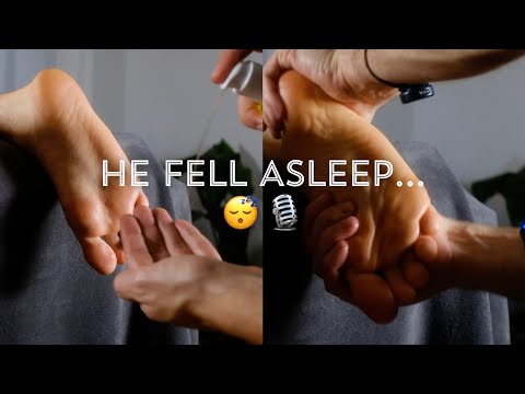 Relaxing Foot and Ankle Massage ASMR | Fall Asleep Fast with Calming Sounds and Touch