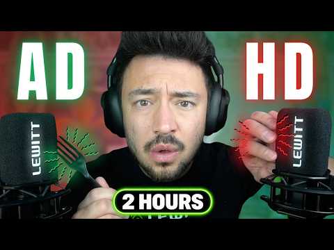 2 Hours of Binaural ADHD ASMR ⚡️ Unpredictable LEFT-to-RIGHT Triggers on NEW STEREO MICS!