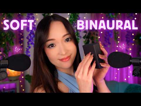 ASMR 1H 🌙 Soft Binaural | Une heure de détente et relaxation douce (18 triggers) 😴
