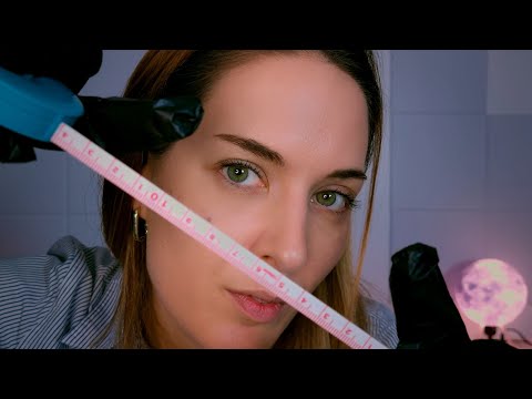 ASMR | Measuring Your Face & Face Tracing | Soft Spoken Face Mapping Roleplay