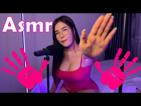 ASMR fast mouth sound 👄 tapping sound ✋ body triggers 👀